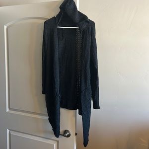 Dark Gray Cardigan with Pockets